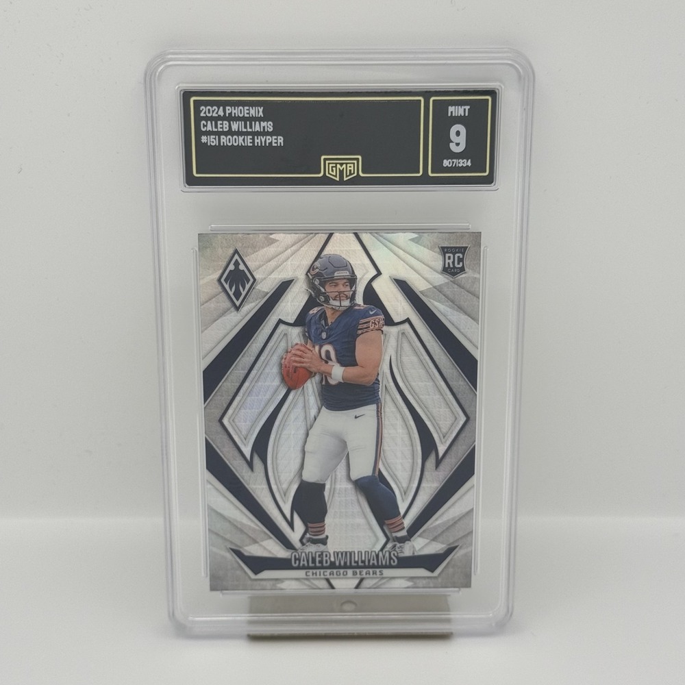 2024 Panini Phoenix‎ Caleb Williams Rookie Hyper #151 Chicago Bears GMA 9 MINT